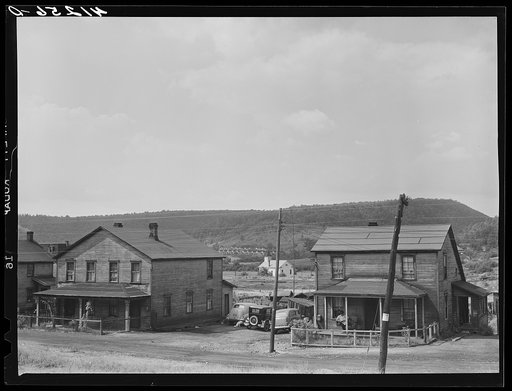 Houses in near-deserted coal town of Tyler, Pennsylvania