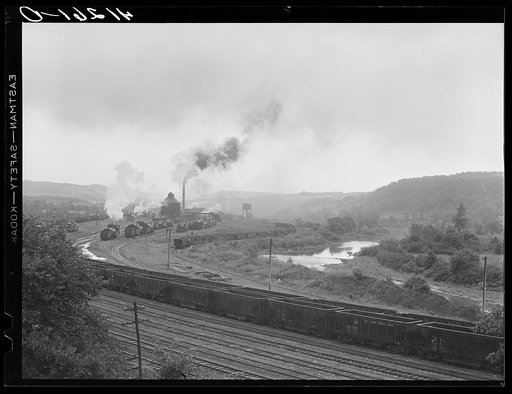 Railroad yards at Punxsutawney, Pennsylvania