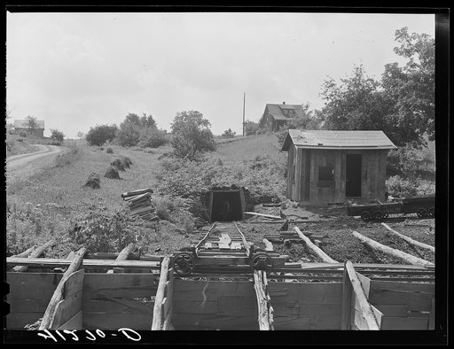 Mine workers on the farm of Mr. Bundy, a member of the Tri-County Farmers Co-op Market at Du Bois, Pennsylvania. Mr. Bundy's farm is near Penfield, Pennsylvania