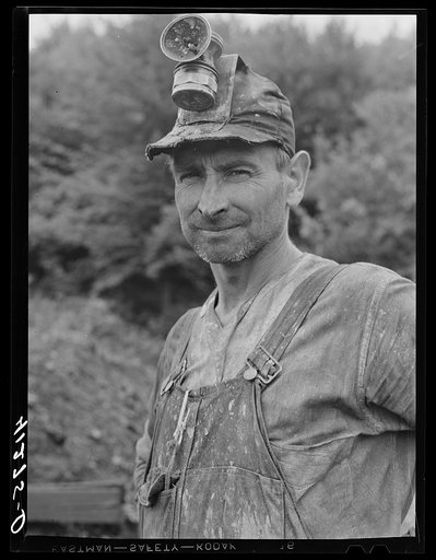 Portrait of William Giles, miner-farmer of Union Township, Pennsylvania