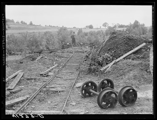 At the mine workings on the farm of William Giles. Union Township, Pennsylvania