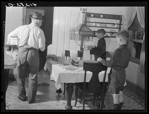 Getting ready to go to the market at the farm of Ralph Reitz, near Falls Creek, Pennsylvania. He is a member of the Tri-County Farmers Coop Market at Du Bois, Pennsylvania
