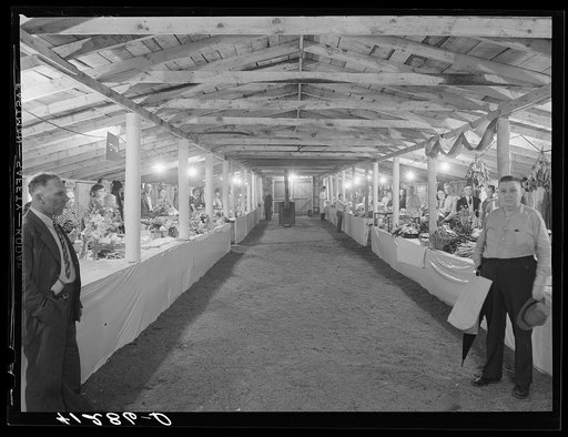 Interior of Tri-County Farmers Market at Du Bois, Pennsylvania