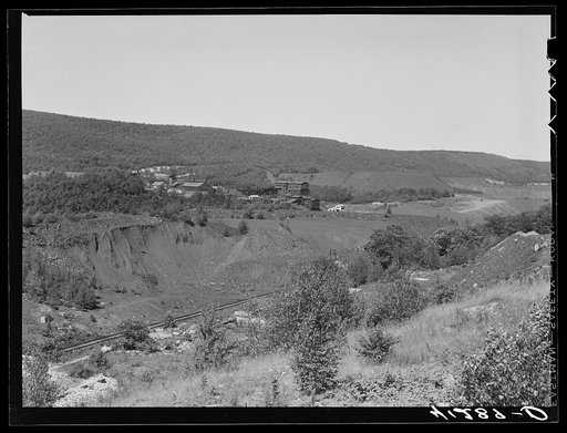 Landscape near Lansford, Pennsylvania