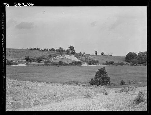 Untitled photo, possibly related to: Mine workings on a farm near Saint Mary's, Pennsylvania