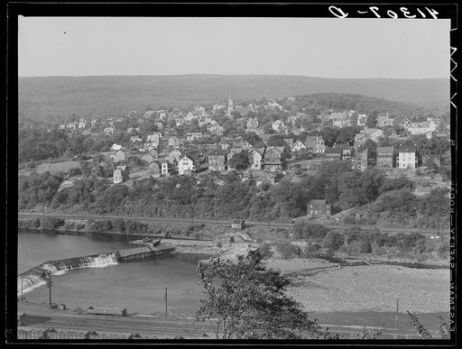 View of East Mauch Chunk from Upper Mauch Chunk, Pennsylvania