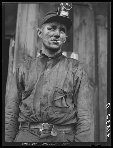 Miner at Dougherty's mine, near Falls Creek, Pennsylvania