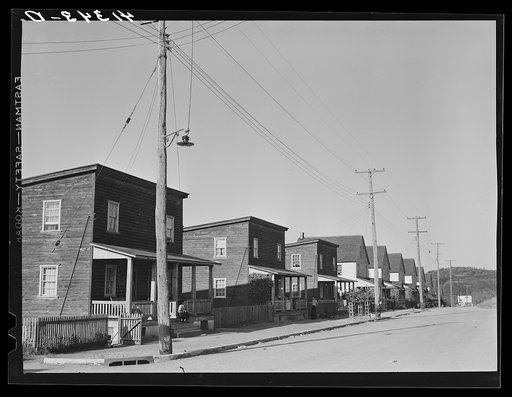 Untitled photo, possibly related to: Row of workers' houses in Lansford, Pennsylvania