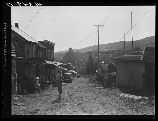 Untitled photo, possibly related to: Street scene in the mining town of Lansford, Pennsylvania