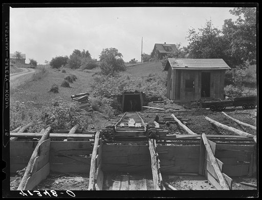 Untitled photo, possibly related to: The mine and farm of Mr. Merritt Bundy, member of the Tri-County Farmers Co-op Market in Du Bois, Pennsylvania. Mr. Bundy's farm is near Penfield, Pennsylvania