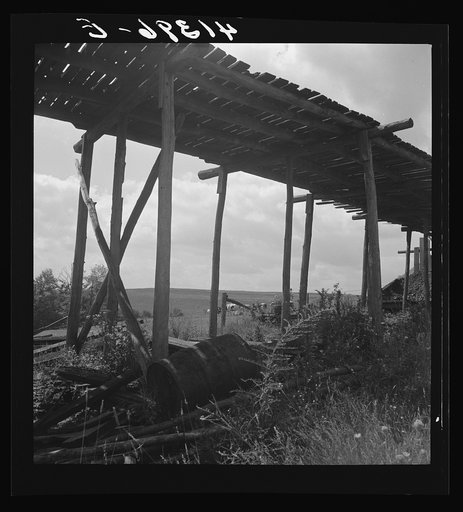 Landscape in the coal and farm area near Du Bois, Pennsylvania