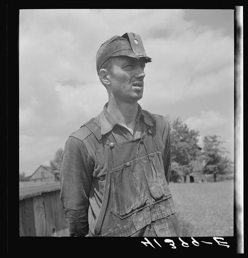 Miner working in a mine on a farm near Ellen Mills, Pennsylvania