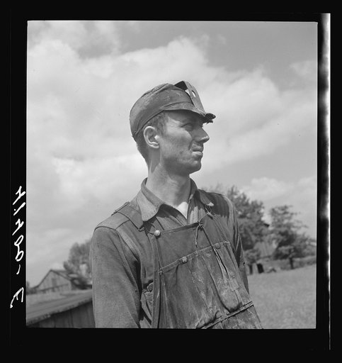 Untitled photo, possibly related to: Miner working in a mine on a farm near Ellen Mills, Pennsylvania