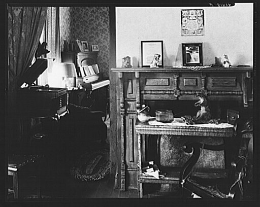 Interior of the home of Mr. Ralph Reitz, member of the Tri-County Farmers Co-op Market at Du Bois, Pennsylvania. His house in near Falls Creek, Pennsylvania