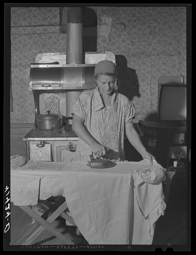 Mrs. D'Annunzio. She is the wife of one of the farmers living in the submarginal farm area of Rumsey Hill, near Erin, New York