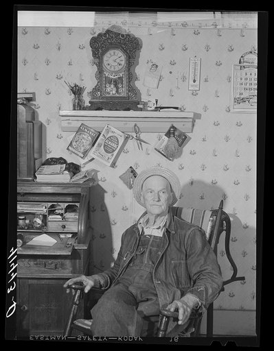 Mr. Jimson, one of the oldest residents of Rumsey Hill. His family has been there ninety years and he knows everybody in the area. Has a ninety-acre farm in the submarginal farm area of Rumsey Hill, near Erin, New York