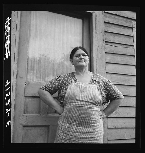 Untitled photo, possibly related to: Mrs. Morrison farms in the submarginal area of Rumsey Hill, near Erin, New York