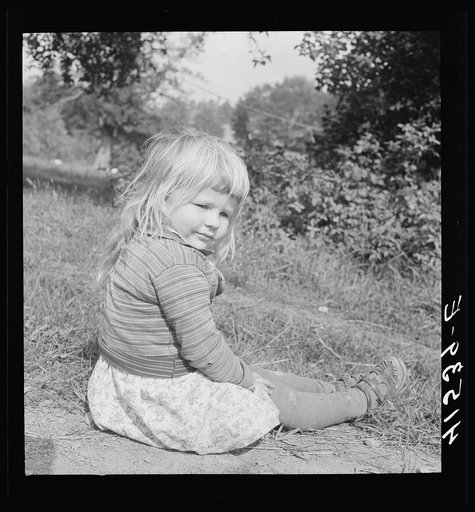 Small daughter of Mr. Uhro Miki, Finnish farmer in the submarginal area of Rumsey Hill, near Erin, New York