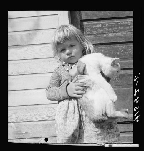 Small daughter of Mr. Uhro Miki, Finnish farmer in the submarginal area of Rumsey Hill, near Erin, New York