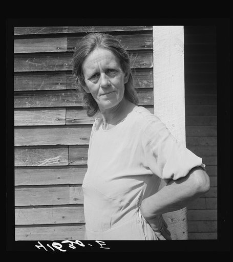 Untitled photo, possibly related to: Mrs. Mary Smith, Polish tobacco farmer married to a Yankee. She runs the farm, husband has a job in town. Near Thompsonville, Connecticut