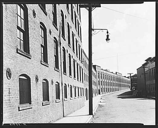 Carpet mill in Thompsonville, Connecticut (the Biglow-Sanford Rugs and Carpets Company)