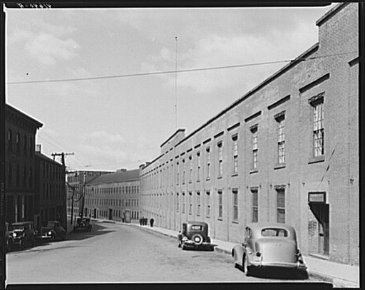 Carpet mill in Thompsonville, Connecticut (the Biglow-Sanford Rugs and Carpets Company)