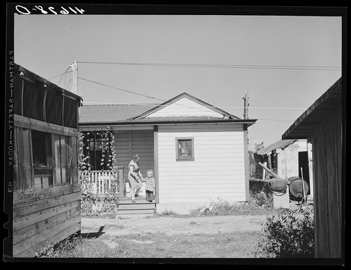 Mrs. Paul Klappersack and her son. Jewish FSA (Farm Security Administration) client on their farm in Wallingford, Connecticut