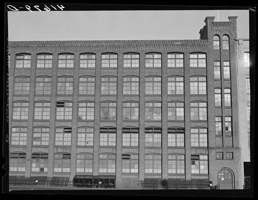 Textile mill on the Connecticut River at Windsor Locks, Connecticut