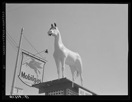 Untitled photo, possibly related to: White Horse Whiskey advertisement in front of Horse and Hound Inn on Route 6. Watertown, Connecticut