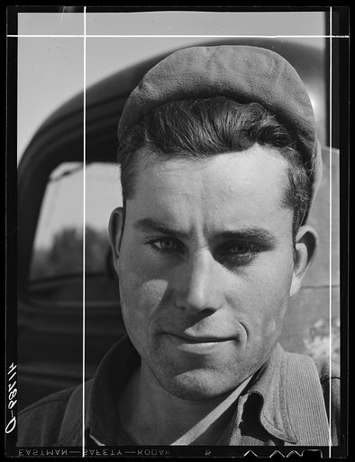 French-Canadian potato picker at the Woodman Potato Company farm eleven miles north of Caribou, Maine