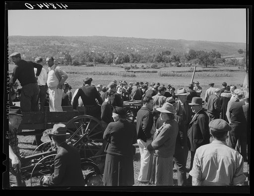 At the auction of the farm of Mr. Anthony Yacek. Derby, Connecticut