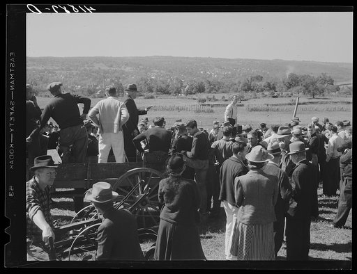 Untitled photo, possibly related to: At the auction of the farm of Mr. Anthony Yacek. Derby, Connecticut