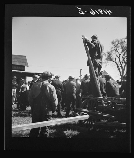 Untitled photo, possibly related to: At the auction of the farm of Mr. Anthony Yacek. Derby, Connecticut