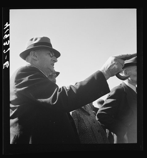 Untitled photo, possibly related to: Mr. E.S. Beardsley, a typical New England auctioneer. A great talker, he is also active in local politics and in church work. At the auction sale of the farm of Mr. Anthony Yacek. Derby, Connecticut