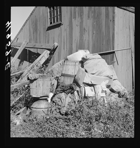 Junk and refuse constitute a hazard on the farm of Theodore German. North Branford Connecticut