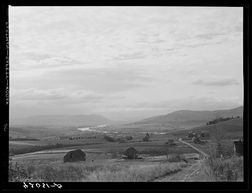 Untitled photo, possibly related to: The Saint John River, with Fort Kent, Maine, in the distance