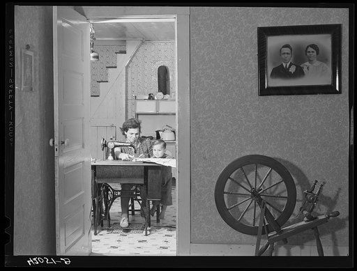 Mrs. Baptiste Jendreau, wife of French-Canadian FSA (Farm Security Administration) client and potato farmer near Saint David, Maine