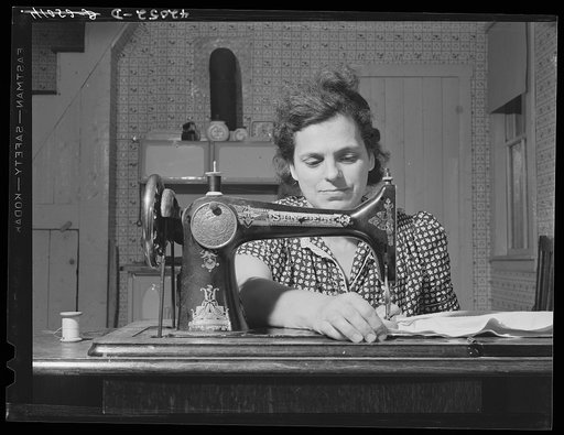 Mrs. Baptiste Jendreau, wife of French-Canadian FSA (Farm Security Administration) client and potato farmer near Saint David, Maine