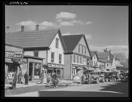 Main street in Caribou, Maine