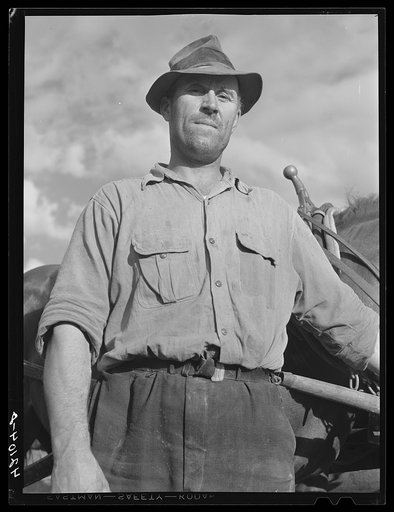 Zephirin Jendreau, French-Canadian potato farmer. He runs a small farm near Saint David, Maine