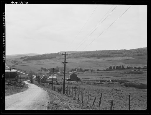 Aroostook County landscape off Route 11 near Fort Kent, Maine