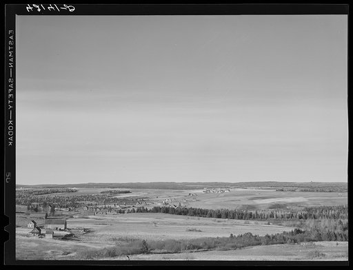 Aroostook County landscape off U.S. No. 1 near Van Buren, Maine