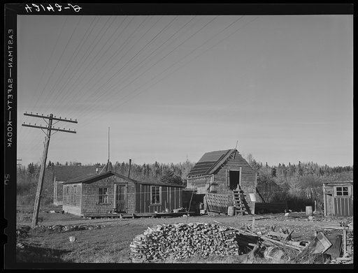 Rural slums along U.S. No. 1 near Van Buren Maine