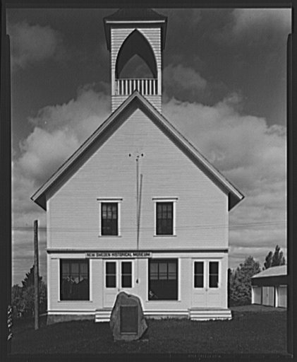 Museum containing relics of the first Swedish settlers at New Sweden, Maine