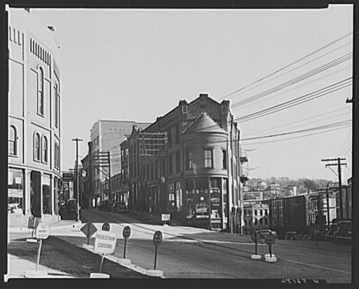 A square near the center of town. Norwich, Connecticut
