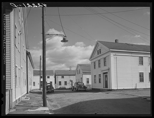 Untitled photo, possibly related to: A square with old houses in the old fishing village of Stonington, Connecticut