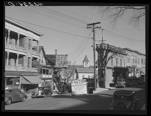 A street in Baltic, Connecticut