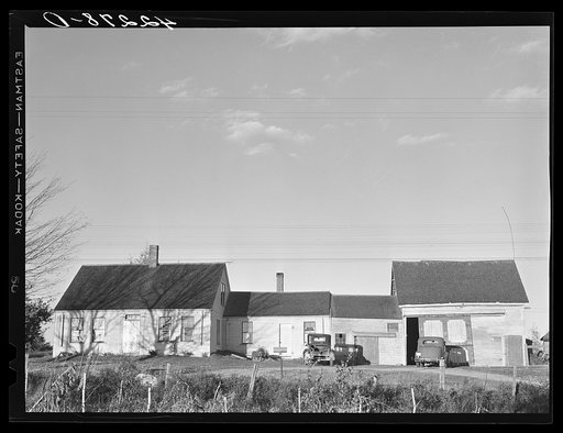 Untitled photo, possibly related to: Old "strung out" house in Millbridge, Maine