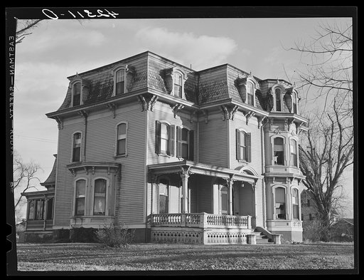 Untitled photo, possibly related to: Houses, late afternoon. Mystic Connecticut