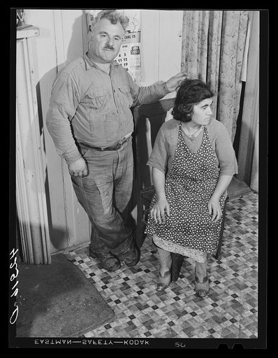 Mr. and Mrs. Constantina Da Nora, Italian farmers near Colchester, Connecticut